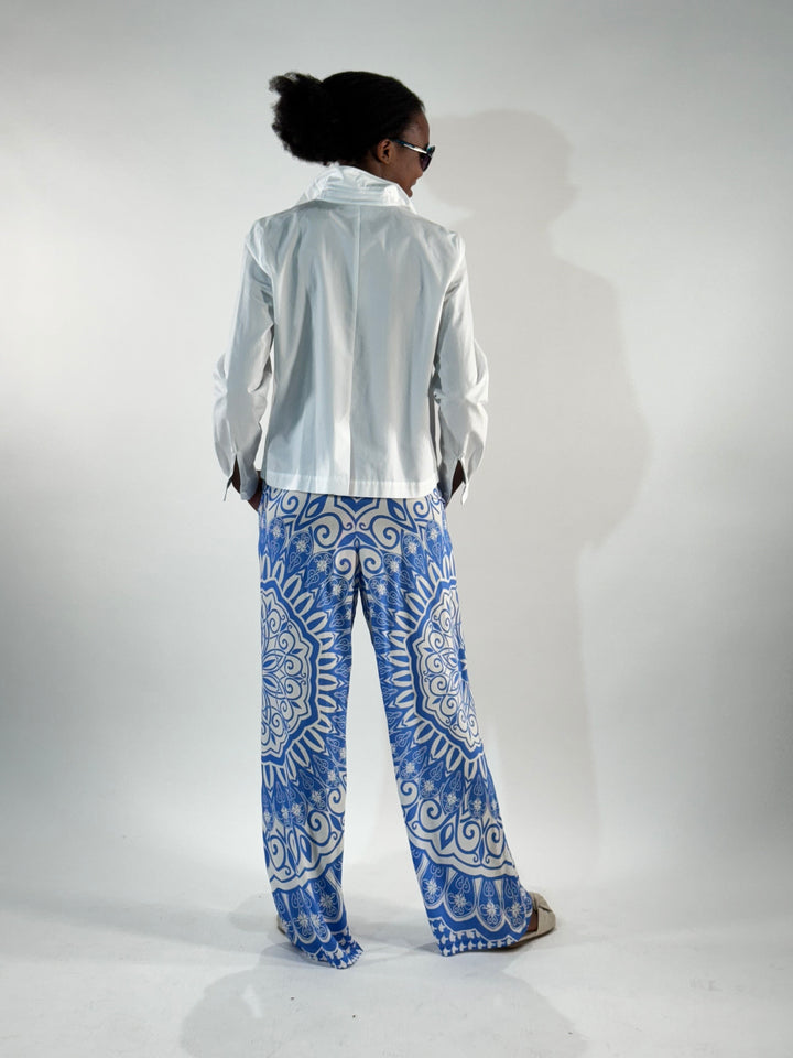 Leichte Sommerhose im Allover-Print