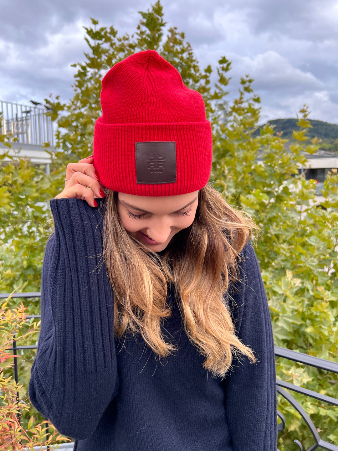 Bonnet tricoté en laine mérinos