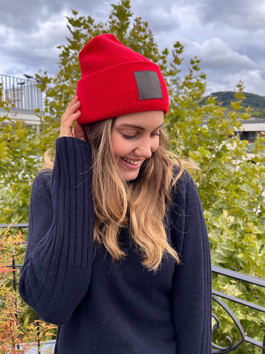 Bonnet tricoté en laine mérinos