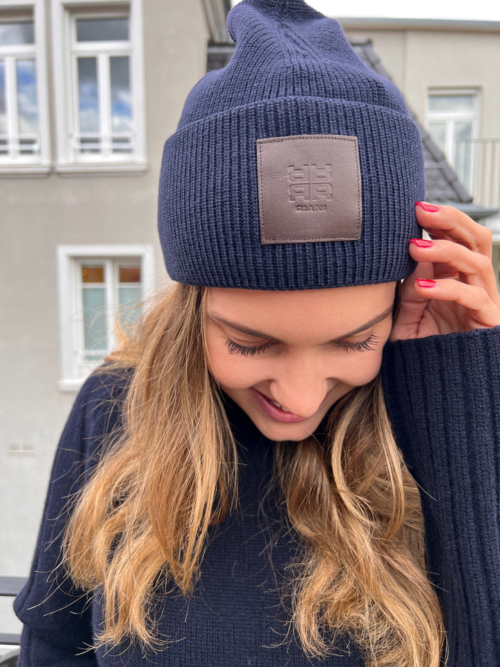 Bonnet tricoté en laine mérinos